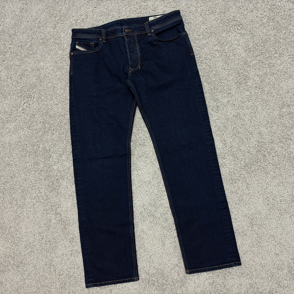 Diesel LARKEE Jeans Stretch Denim Regular Straight Dark Blue Mens 38x32 (36x32)